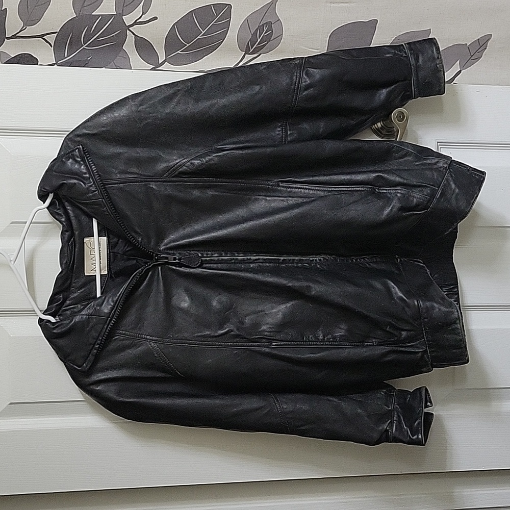 Marc by Andrew Marc Vintage Leather Bomber Jacket